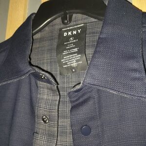 DKNY Reversible Navy and Gray Shirt/ Light Jacket